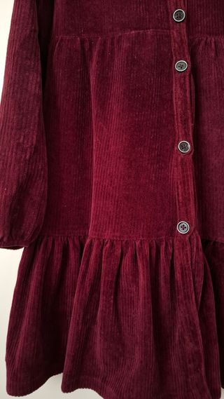 Vestido Zara burdeos niña talla 12