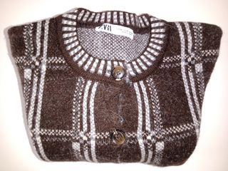 Chaqueta Zara -  Marrón y Blanco