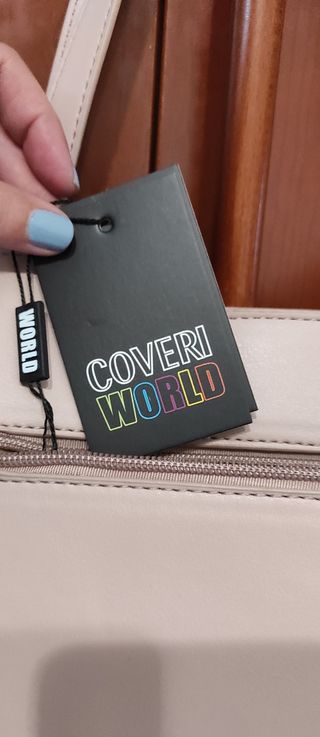 Borsa Coveri beige/rosa