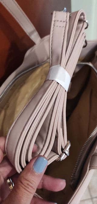 Borsa Coveri beige/rosa