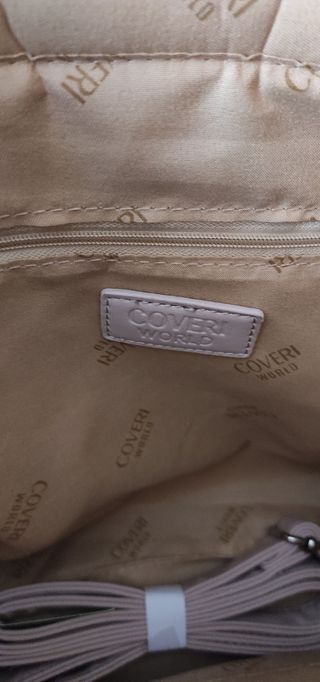 Borsa Coveri beige/rosa