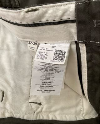 Pantalón chino hombre de G-Star Raw (W32/L30)