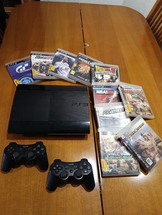 PS3 (PlayStation 3) + juegos+ volante con pedales