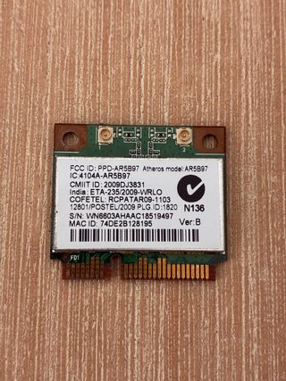 Tarjeta red Atheros AR5B97