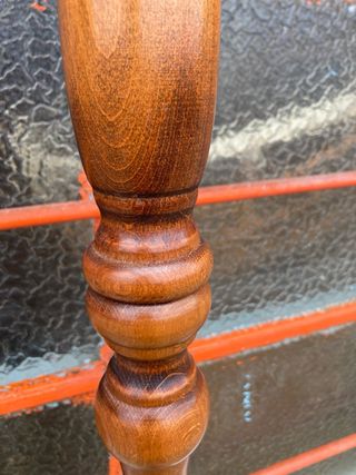 Lámpara pie madera vintage