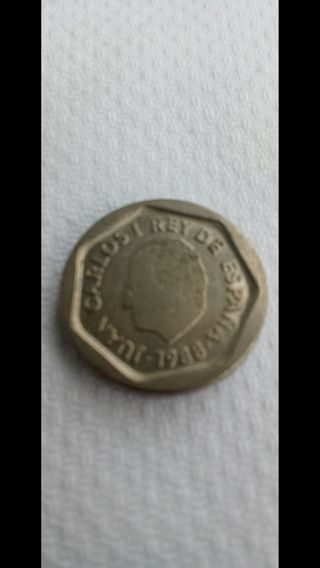 Moneda 200 pesetas Carlos I