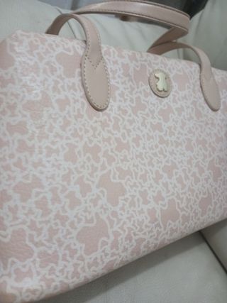 Bolso Tous beige y blanco