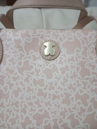 Bolso Tous beige y blanco