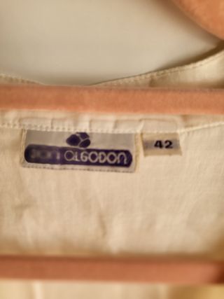 Blusa Don Algodón blanca - Talle XL
