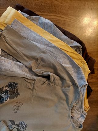 5 Camisetas manga larga niña (2-3 años)