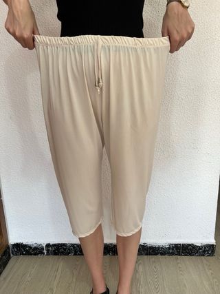 Pantalones anchos crema XL-XXL