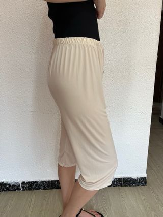 Pantalones anchos crema XL-XXL