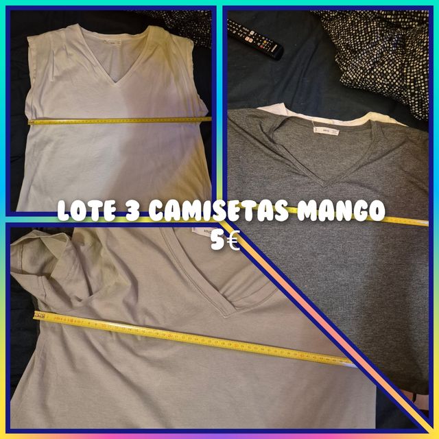 3 Camisetas Mango talla S