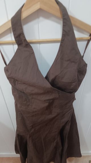 Vestido marrón oscuro 