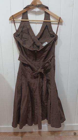 Vestido marrón oscuro 