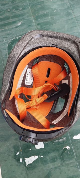 Casco bici niño - Naranja-Negro