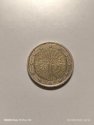 2€ Francia 2002 - Errore Conio