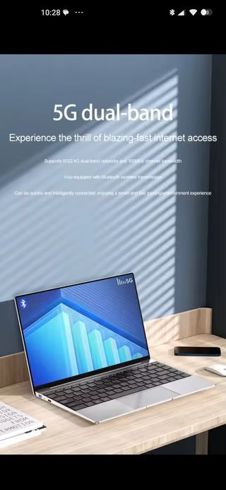 Portátil Windows 11 Intel Celeron N4000. Sin abrir