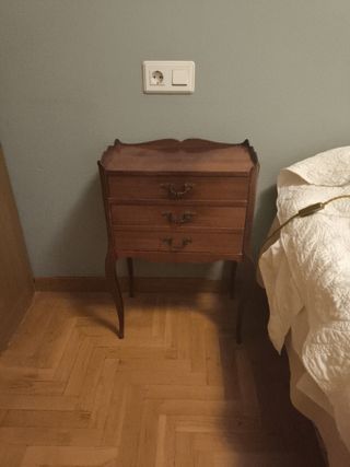 Mesita noche vintage madera