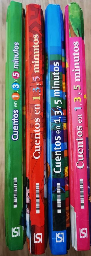 LOTE LIBROS CUENTOS EN 1-3-5 MINUTOS 