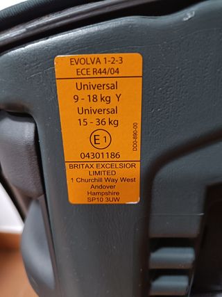 Silla Britax Evolva 1-2-3