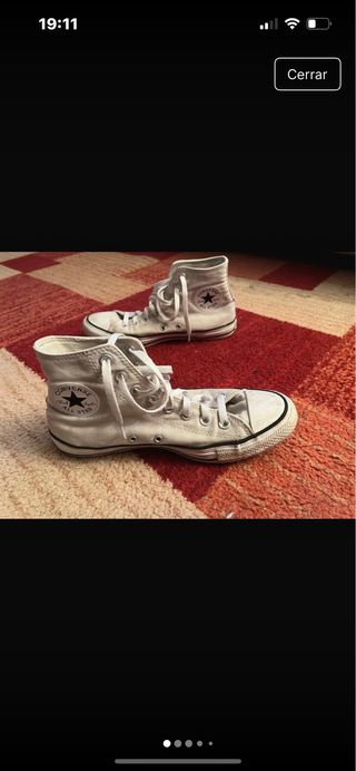 Converse blancas altas