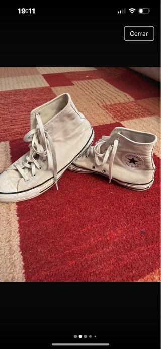 Converse blancas altas
