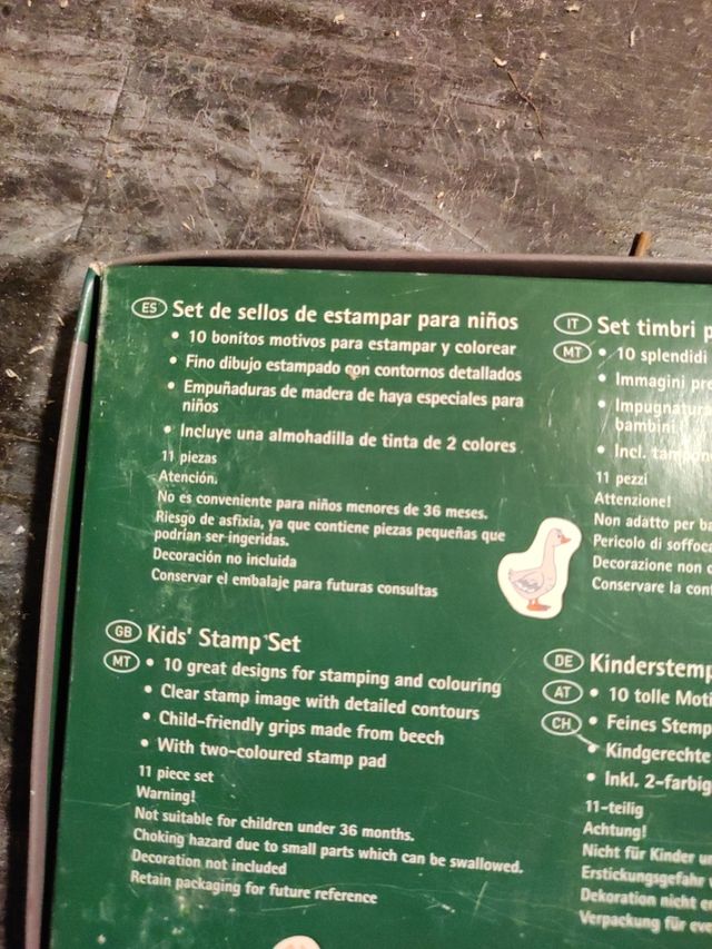 Sellos estampar niños - 9 piezas