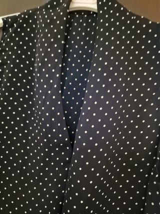 Blusa marino con lunares - sin mangas