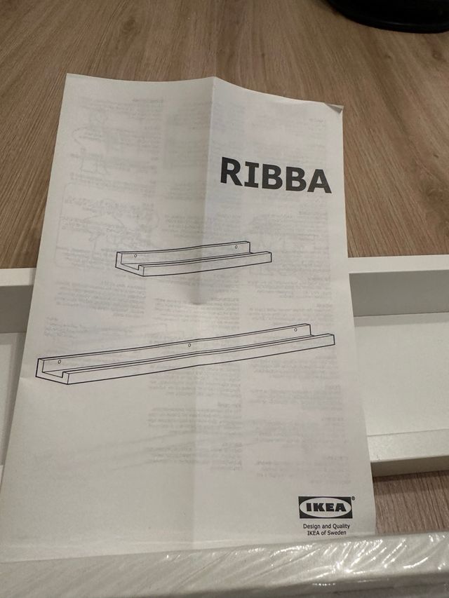 Estantes RIBBA Ikea blancos