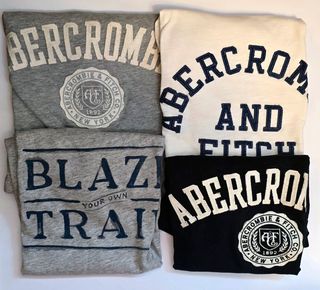 4 camisetas Abercrombie & Fitch XS Muscle
