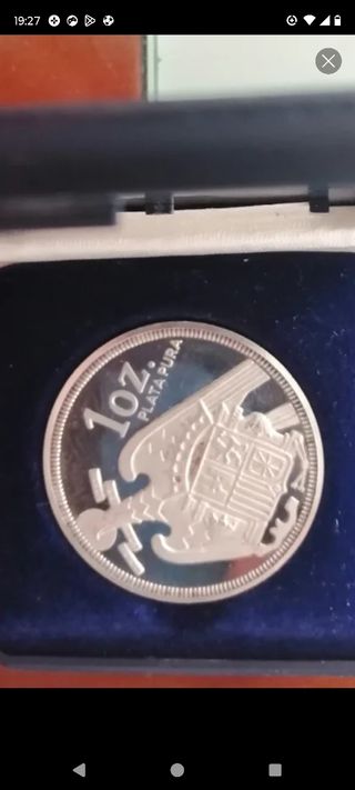 Moneda Plata 1oz. Caudillo x la Gracia de Dios