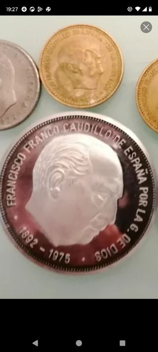Moneda Plata 1oz. Caudillo x la Gracia de Dios