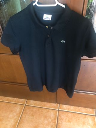 Polo Lacoste mujer - Negro