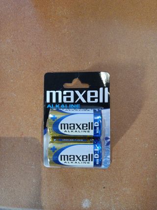 Pilas Alcalinas Maxell D - 2 unidades