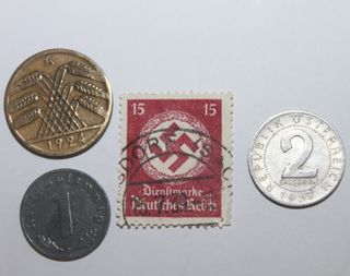 ALEMANIA , LOTE MONEDAS 1942 NAZI III REICH