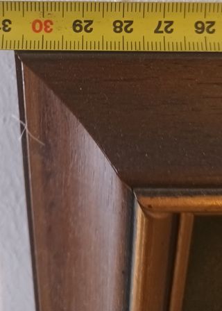  2 Marcos madera dorado - marrón
