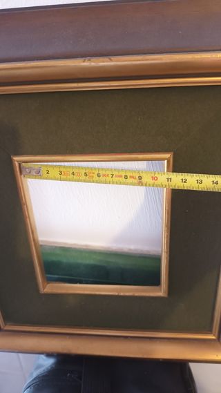  2 Marcos madera dorado - marrón