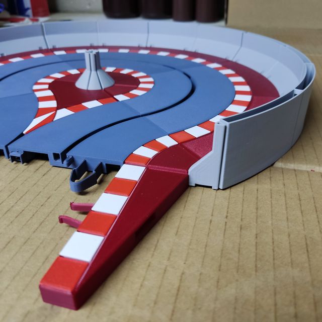 Giro en U impreso en 3D compat. con Scalextric SCX