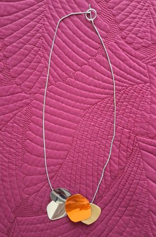 Collar bimba y Lola - Naranja y Plata