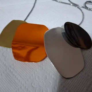 Collar bimba y Lola - Naranja y Plata