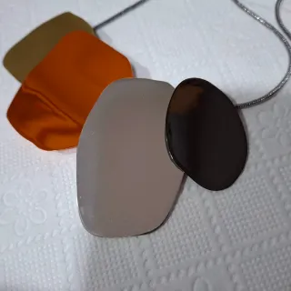 Collar bimba y Lola - Naranja y Plata