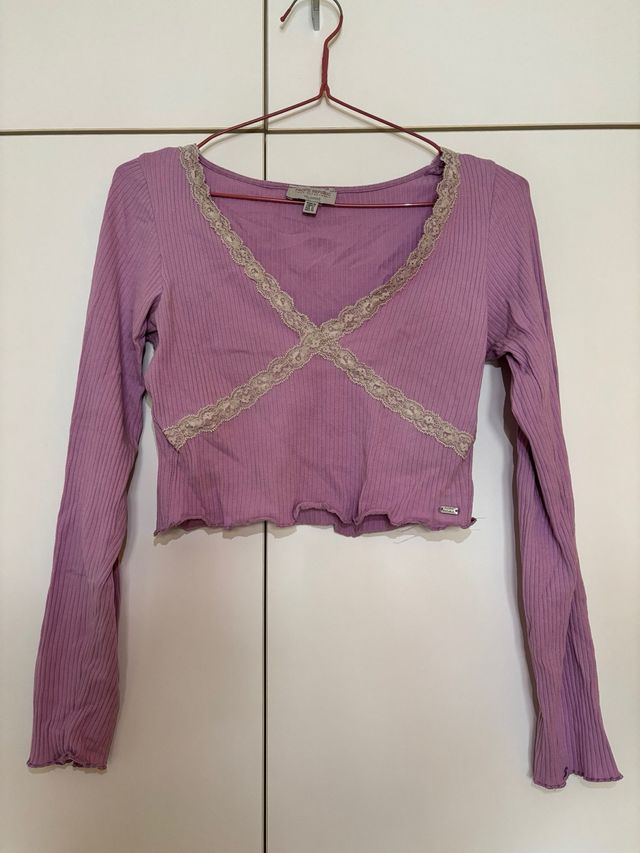 Top canalé manga larga PULL&BEAR