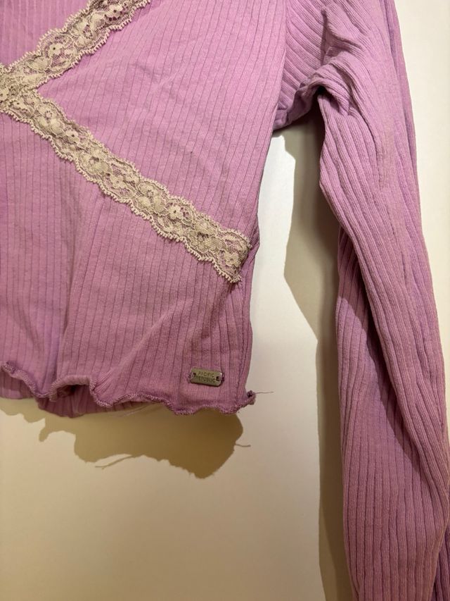 Top canalé manga larga PULL&BEAR