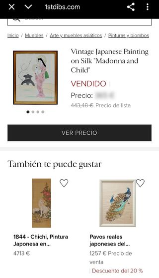 Pintura japonesa - Madre e hijo