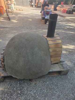 Horno leña exterior usado, especial para asados