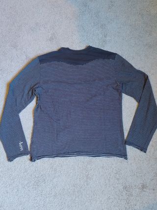 Maglia GAS a righe grigio-bianca