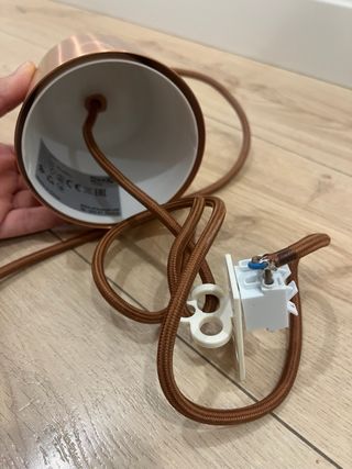 Lámpara colgante cobre Ikea