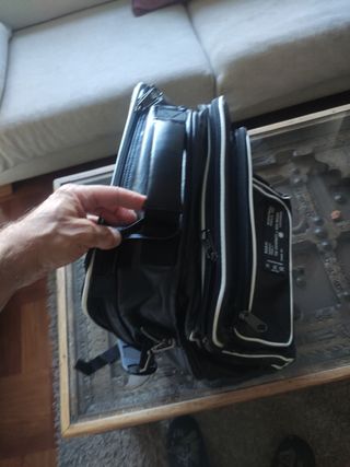 Mochila MSK negra y blanca
