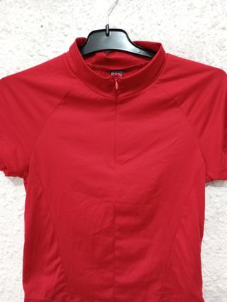 Top rojo c/cremallera